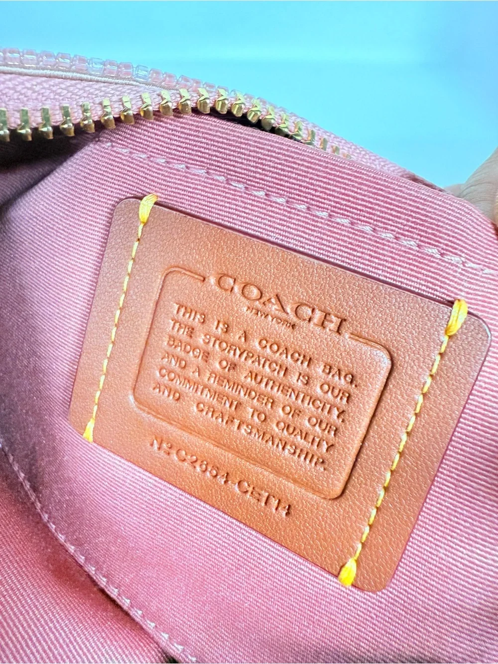NWT Coach Teri Shoulder Bag In Signature Beaded Satin CET14 pink
